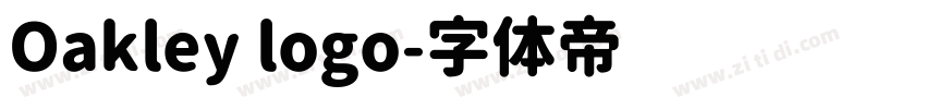 Oakley logo字体转换